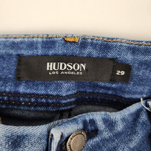 Hudson Jeans Womens 29x32 Blue Beth Baby Bootcut Denim Flap Pocket - Picture 4 of 11